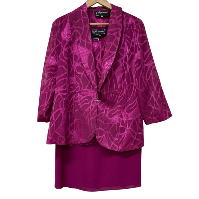 BNWT Inspiration Womens Size 16 Magenta 3 piece formal set - please see description RRP $399