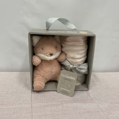Little Bamboo Plush Toy and Comforter/Blankie Set
