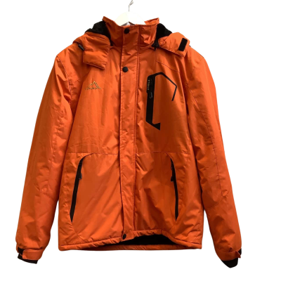 FTIMILD Mens Size M Insulated Faux Fur Lined Snow Jacket Orange