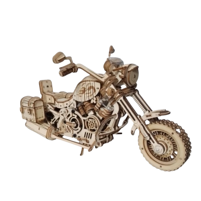 Rokr Cruiser Motorcycle Mechanical 3D Wooden Puzzle