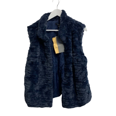 Liz Jordan Womens  Size 16 Vest Jacket Blue 