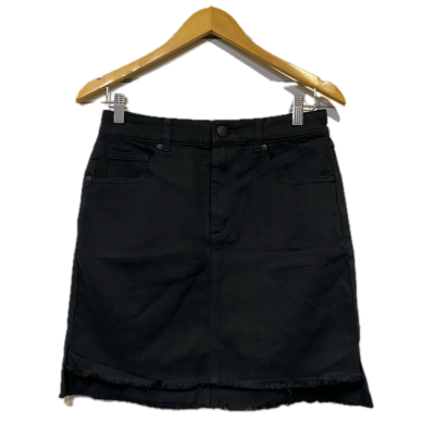 Decjuba Womens Denim Skirt Size 10 Black  