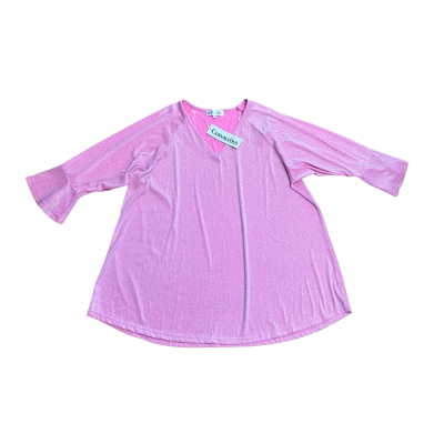 Courvaceous Boutique Sparkly Pink Shirt Size M