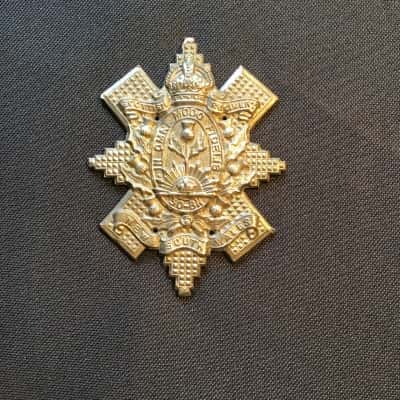 White Metal Cap Badge for Australian 30th Battalion (NSW Scottish Regiment)