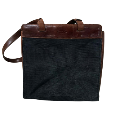 Oroton Vintage Bag Brown / Navy Blue 