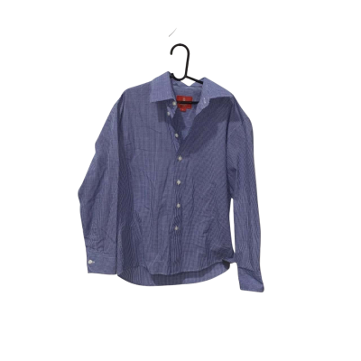 Kids Fred Bracks Blue Checked Button Up Shirt Size 8