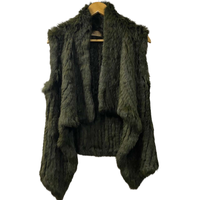 ARELLE dyed rabbit fur vest / Size S