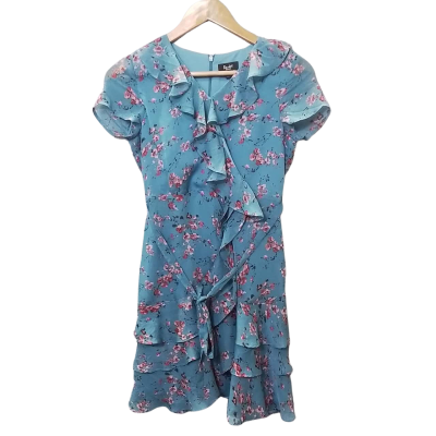 Bardot Junior Kids Size 16 Blue Floral Dress 