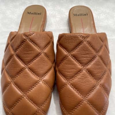 Mollini Womens  Size 38 Flats Brown 
