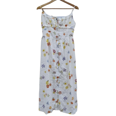 Ghanda Womens Size M Floral Midi Dress (3)