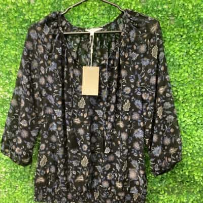 Zest Womens  Size 12 Long Sleeve Top Multicoloured 