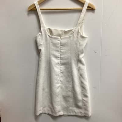 Kookai Womens  Size 36 Sleeveless Dress  White (k)