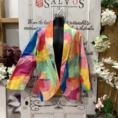 OWNSIT! BRAND! BNWT A RARE FIND! PROUDLY OWNED & MADE IN MELB AUSTRALIA! Womens  Size 20 Blazer Multicoloured / Pattern 
