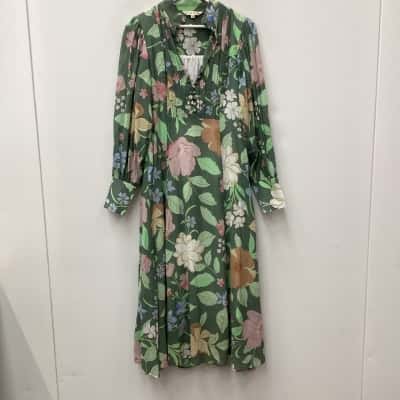 Oli & Kubo Floral Long Sleeve Dress - Size 10