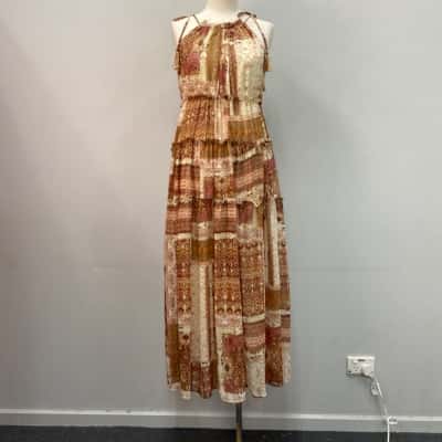 Taylor Womens  Size 8-10 Maxi Layered Dress Other 