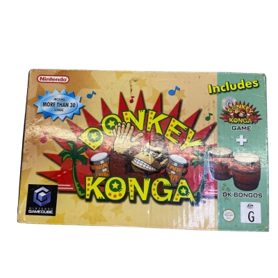 Nintendo Gamecube Donkey Koga Bongos + Game 
