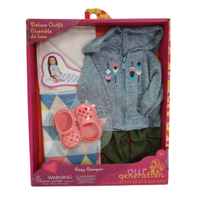 Our Generation Deluxe Outfit Ensemble Cosy Camper Set - New In Box