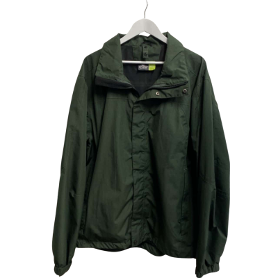 Crane Mens  Size XXL Front Zipper Green Winter Jacket