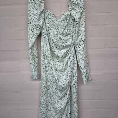 NWT Misha Collection Black and White Animal Print Dress Size 10