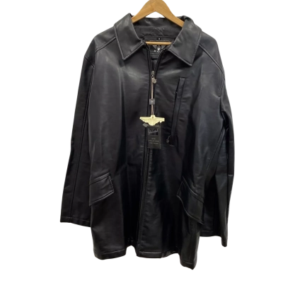  Mens Reportage  Size XL Leather Jacket Black  