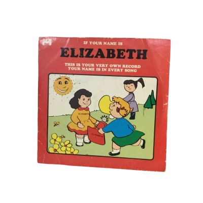 Vintage Elizabeth Record as pictured