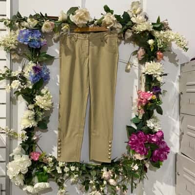 Roberto Cavalli Womens  Size 10 / 42 Casual Pants Brown 