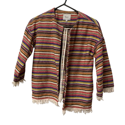 Womens Pepe Jeans Size XS Open Jacket Black/ Blue / Brown / Green / Multicoloured / Red / White 