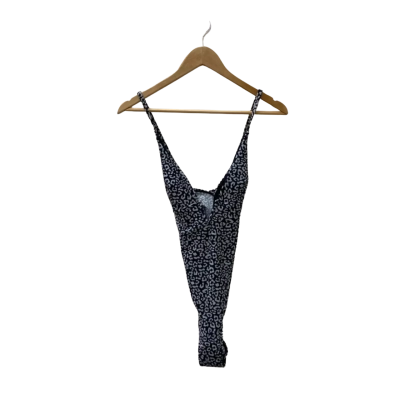 Cupshe Womens  Size M Onepiece Bathers Animal print / Black  / Grey 