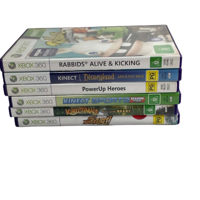 XBOX 360 Kinect Games x 6