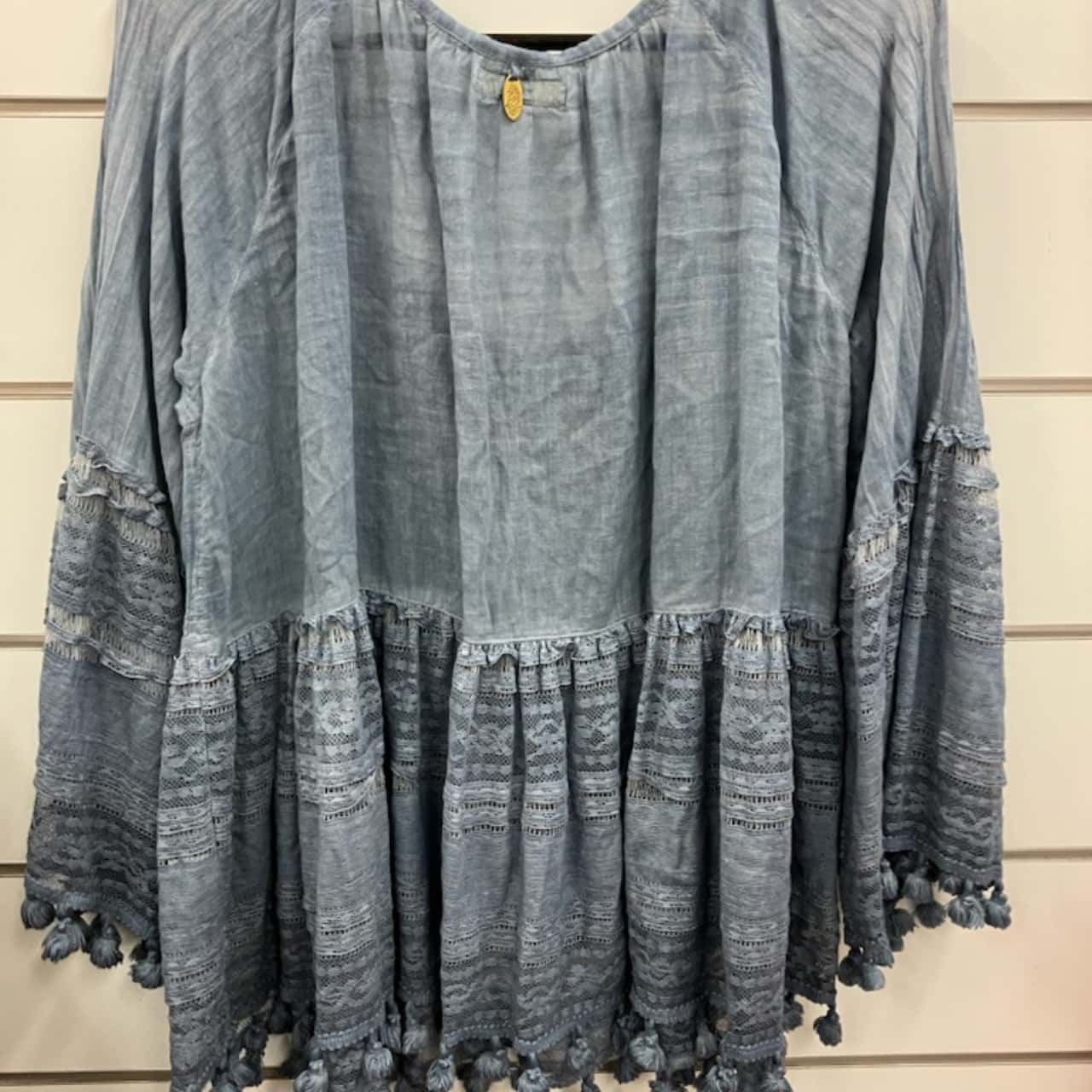 Ruby yaya Womens Size S 3/4 Sleeve Blue (s)