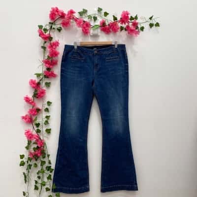 Sportsgirl Womens  Size 16 Bootcut Jeans Navy Blue 