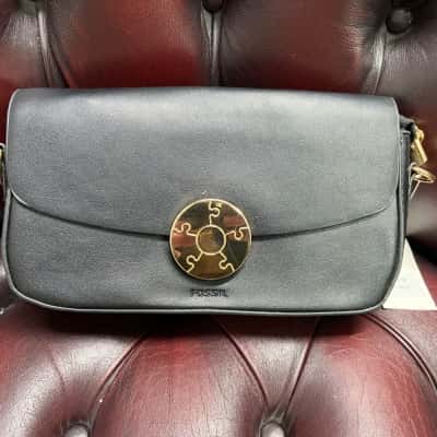 Fossil Womens Cross Body Bag Black  