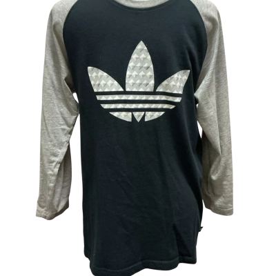 adidas Originals Mens  Size S Long Sleeve Shirt Black  / Grey 