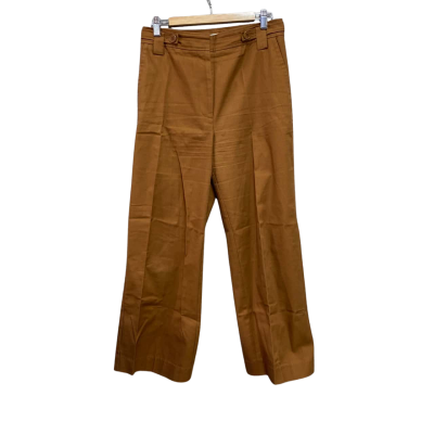 Oroton Womens  Size 10 High Waisted Pants Brown 