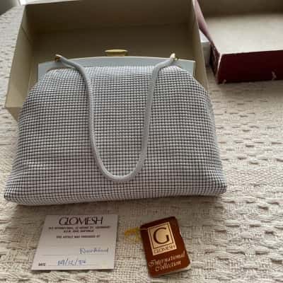 Oroton Womens Handbag Ivory White Mesh New In Box 