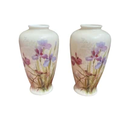 Yamaji Japanese porcelain small vases 