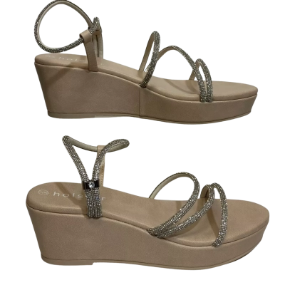 Holster Womens  Size 39 / 8 Sandals Nude / Silver 