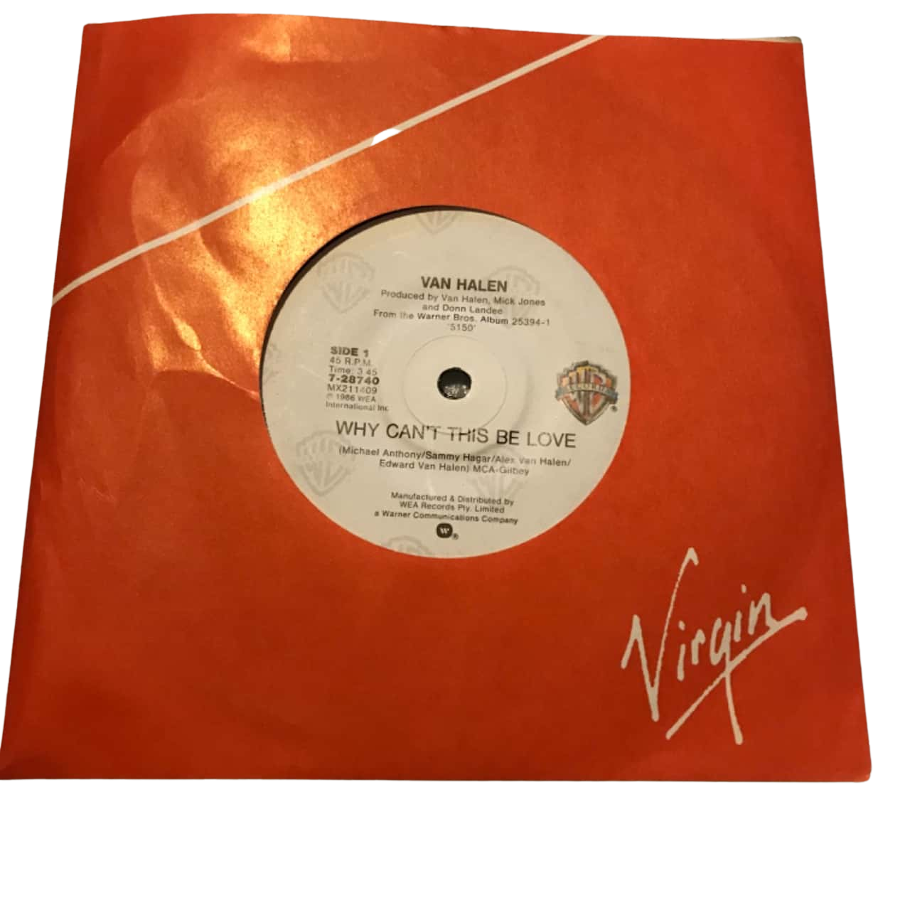 7 Vinyl Van Halen Why Can t This Be Love