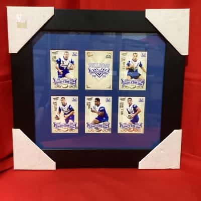 2008 NRL Centenary Canterbury Bulldogs Framed 6-card Team Set - mint condition