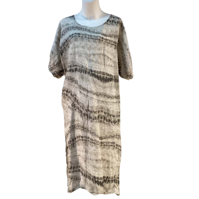 Made in Italy 100% Linen Women's Size S / M Midi Dress