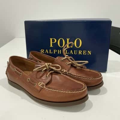 Polo Ralph Lauren Mens  Size 10 Loafers Brown 