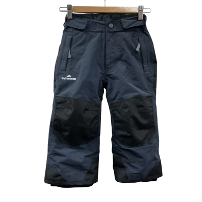 Kathmandu Kids Size 2 Snow Insulated Pants Black / Navy Blue 