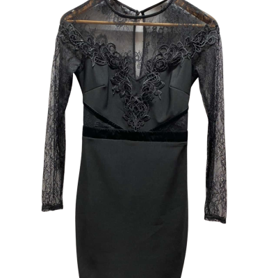 chinese dress ladies Ora Lace Bust Bodycon Maxi Dress Black main image 1