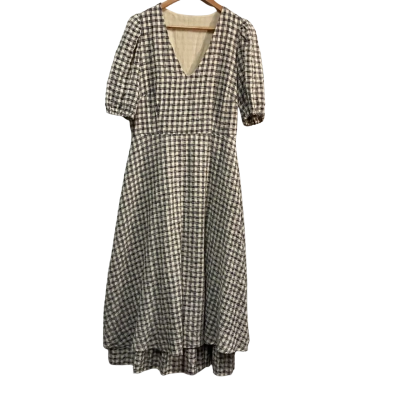 BNWT Yasstoria Womens  Size 12 Maxi Dress Gingham 