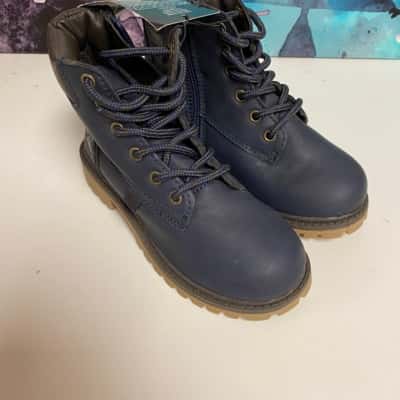 Kids navy boots size 12 New