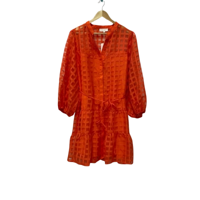 Gingham & Heels  Womens  Size 20 Casual Dress / Cocktail Dress / Midi Dress Orange 