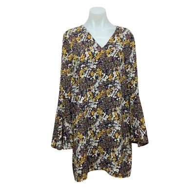 Atmos&Here Womens Size 12 Long Sleeve Dress Floral / Multicoloured / Pattern 