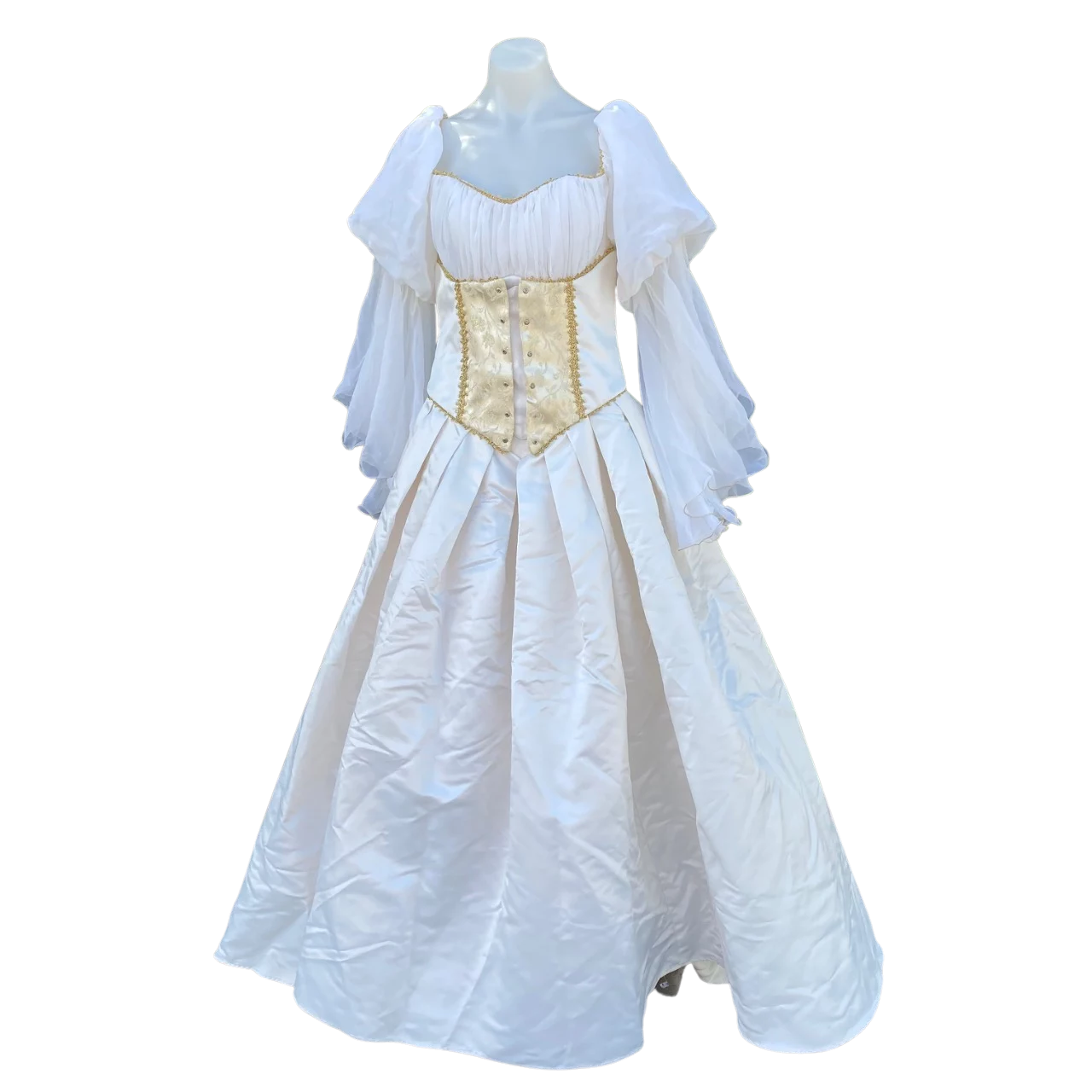 blue ivory wedding dress Eloise Blue Silk Wedding Dress