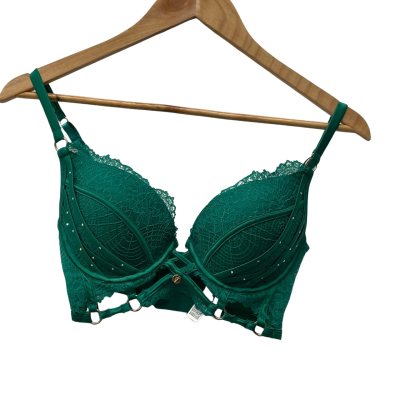 Vamp Bras N Things   Size 10D Green 