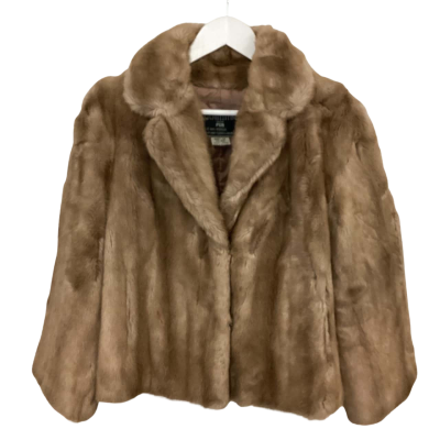 Glamma - Faux Fur Coat - Size 12